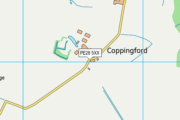 PE28 5XX map - OS VectorMap District (Ordnance Survey) PE28 5XX map - OS VectorMap District (Ordnance Survey)