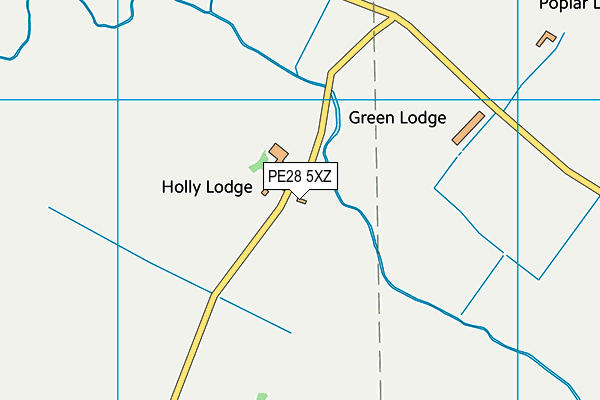 PE28 5XZ map - OS VectorMap District (Ordnance Survey) PE28 5XZ map - OS VectorMap District (Ordnance Survey)