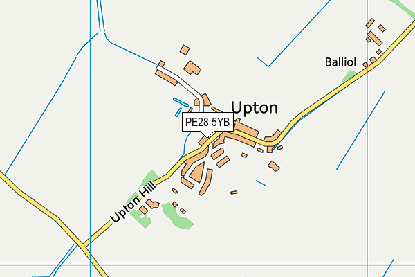 PE28 5YB map - OS VectorMap District (Ordnance Survey) PE28 5YB map - OS VectorMap District (Ordnance Survey)