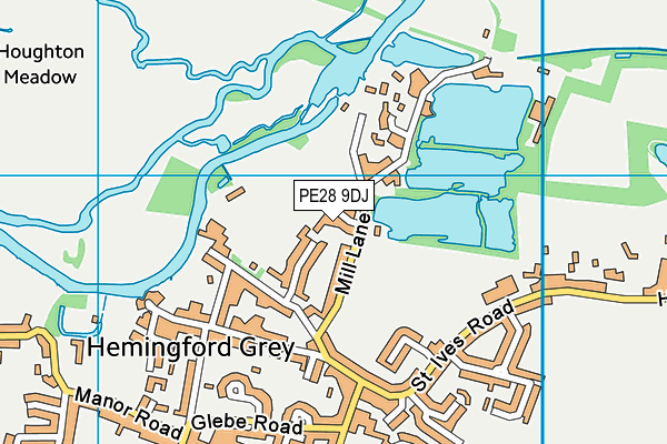 PE28 9DJ map - OS VectorMap District (Ordnance Survey) PE28 9DJ map - OS VectorMap District (Ordnance Survey)