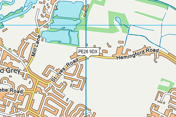 PE28 9DX map - OS VectorMap District (Ordnance Survey) PE28 9DX map - OS VectorMap District (Ordnance Survey)
