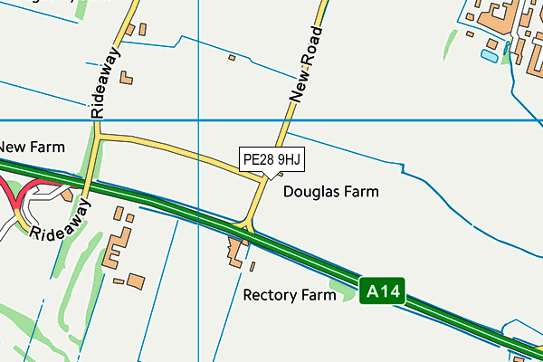 PE28 9HJ map - OS VectorMap District (Ordnance Survey) PE28 9HJ map - OS VectorMap District (Ordnance Survey)
