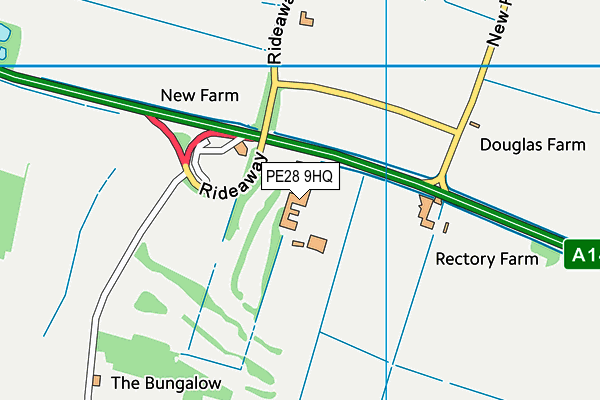PE28 9HQ map - OS VectorMap District (Ordnance Survey)