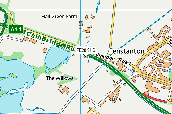 PE28 9HS map - OS VectorMap District (Ordnance Survey) PE28 9HS map - OS VectorMap District (Ordnance Survey)
