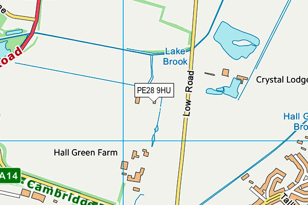 PE28 9HU map - OS VectorMap District (Ordnance Survey) PE28 9HU map - OS VectorMap District (Ordnance Survey)