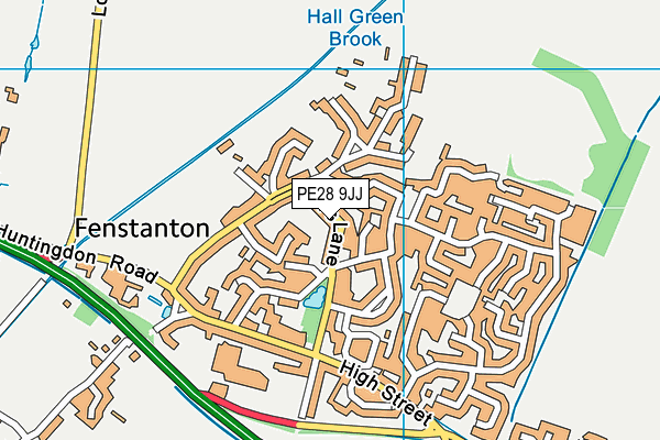 PE28 9JJ map - OS VectorMap District (Ordnance Survey) PE28 9JJ map - OS VectorMap District (Ordnance Survey)