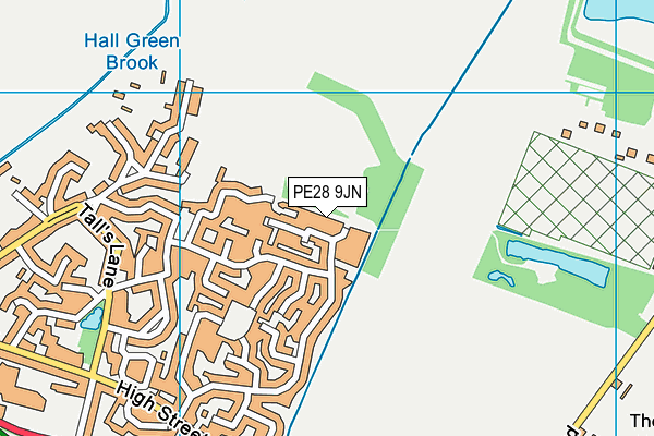 PE28 9JN map - OS VectorMap District (Ordnance Survey) PE28 9JN map - OS VectorMap District (Ordnance Survey)