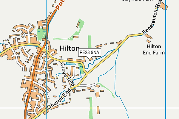 PE28 9NA map - OS VectorMap District (Ordnance Survey) PE28 9NA map - OS VectorMap District (Ordnance Survey)
