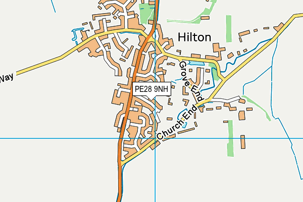 PE28 9NH map - OS VectorMap District (Ordnance Survey) PE28 9NH map - OS VectorMap District (Ordnance Survey)