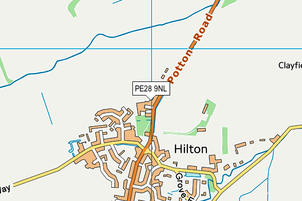PE28 9NL map - OS VectorMap District (Ordnance Survey) PE28 9NL map - OS VectorMap District (Ordnance Survey)