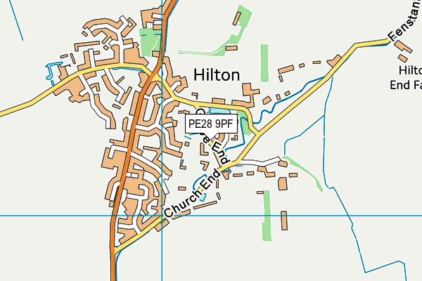 PE28 9PF map - OS VectorMap District (Ordnance Survey) PE28 9PF map - OS VectorMap District (Ordnance Survey)