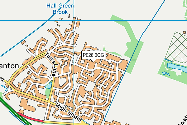 PE28 9QG map - OS VectorMap District (Ordnance Survey) PE28 9QG map - OS VectorMap District (Ordnance Survey)