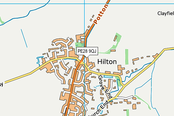 PE28 9QJ map - OS VectorMap District (Ordnance Survey) PE28 9QJ map - OS VectorMap District (Ordnance Survey)