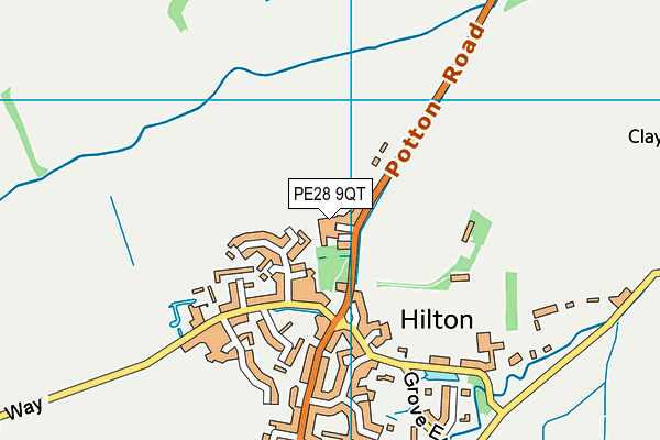 PE28 9QT map - OS VectorMap District (Ordnance Survey) PE28 9QT map - OS VectorMap District (Ordnance Survey)