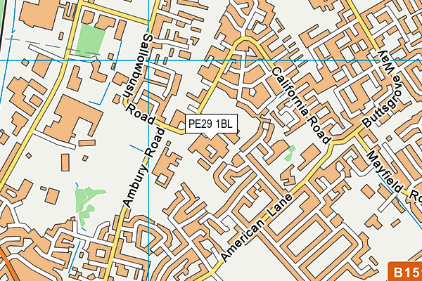 PE29 1BL map - OS VectorMap District (Ordnance Survey) PE29 1BL map - OS VectorMap District (Ordnance Survey)