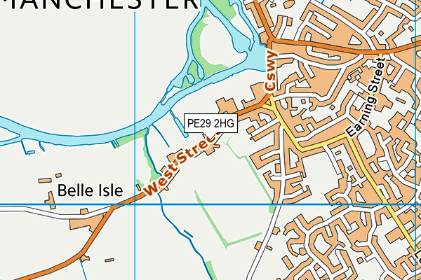 PE29 2HG map - OS VectorMap District (Ordnance Survey) PE29 2HG map - OS VectorMap District (Ordnance Survey)