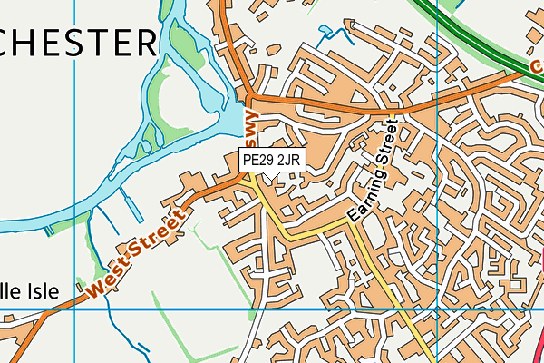PE29 2JR map - OS VectorMap District (Ordnance Survey) PE29 2JR map - OS VectorMap District (Ordnance Survey)