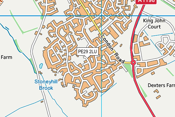 PE29 2LU map - OS VectorMap District (Ordnance Survey) PE29 2LU map - OS VectorMap District (Ordnance Survey)