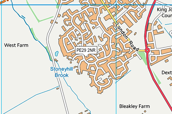 PE29 2NR map - OS VectorMap District (Ordnance Survey) PE29 2NR map - OS VectorMap District (Ordnance Survey)