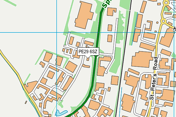 PE29 6SZ map - OS VectorMap District (Ordnance Survey) PE29 6SZ map - OS VectorMap District (Ordnance Survey)