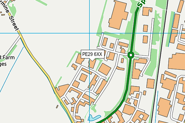 PE29 6XX map - OS VectorMap District (Ordnance Survey) PE29 6XX map - OS VectorMap District (Ordnance Survey)