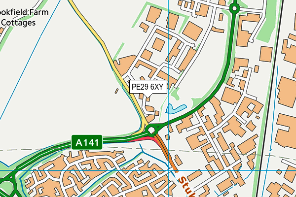 PE29 6XY map - OS VectorMap District (Ordnance Survey) PE29 6XY map - OS VectorMap District (Ordnance Survey)