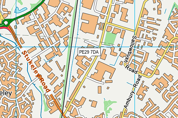 PE29 7DA map - OS VectorMap District (Ordnance Survey) PE29 7DA map - OS VectorMap District (Ordnance Survey)
