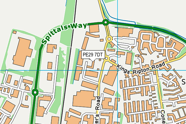 PE29 7DT map - OS VectorMap District (Ordnance Survey) PE29 7DT map - OS VectorMap District (Ordnance Survey)