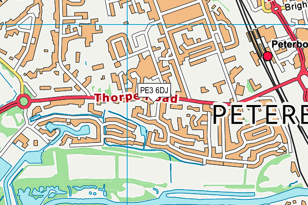 PE3 6DJ map - OS VectorMap District (Ordnance Survey) PE3 6DJ map - OS VectorMap District (Ordnance Survey)