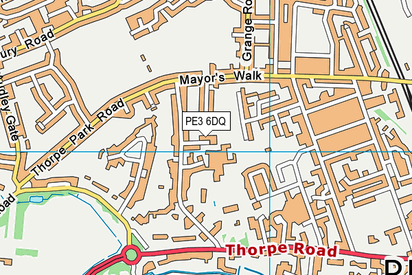 PE3 6DQ map - OS VectorMap District (Ordnance Survey) PE3 6DQ map - OS VectorMap District (Ordnance Survey)