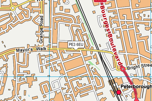 PE3 6EU map - OS VectorMap District (Ordnance Survey) PE3 6EU map - OS VectorMap District (Ordnance Survey)