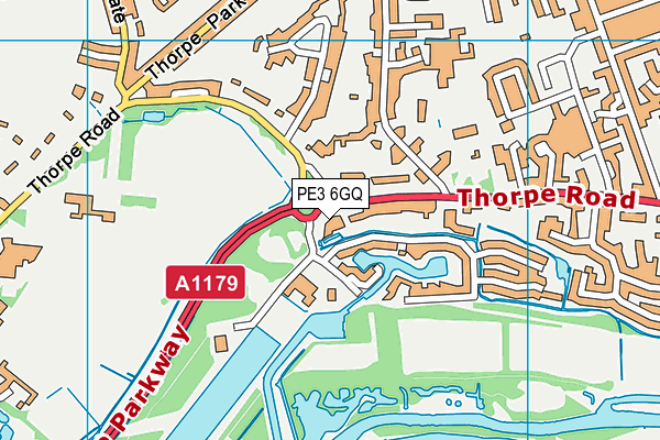 PE3 6GQ map - OS VectorMap District (Ordnance Survey) PE3 6GQ map - OS VectorMap District (Ordnance Survey)