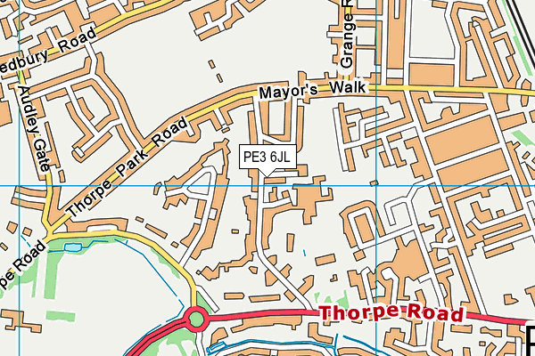PE3 6JL map - OS VectorMap District (Ordnance Survey) PE3 6JL map - OS VectorMap District (Ordnance Survey)