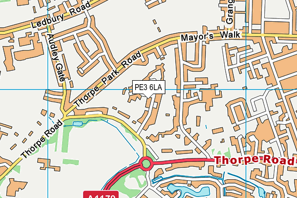 PE3 6LA map - OS VectorMap District (Ordnance Survey) PE3 6LA map - OS VectorMap District (Ordnance Survey)