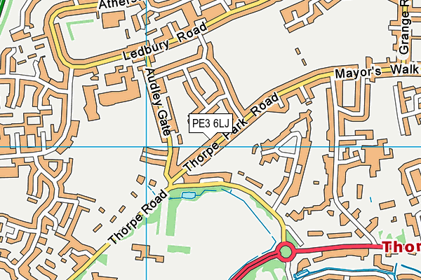 PE3 6LJ map - OS VectorMap District (Ordnance Survey) PE3 6LJ map - OS VectorMap District (Ordnance Survey)