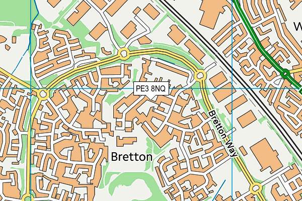 PE3 8NQ map - OS VectorMap District (Ordnance Survey) PE3 8NQ map - OS VectorMap District (Ordnance Survey)