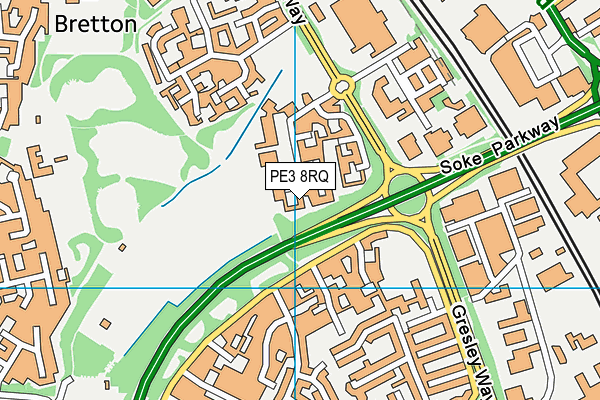 PE3 8RQ map - OS VectorMap District (Ordnance Survey) PE3 8RQ map - OS VectorMap District (Ordnance Survey)