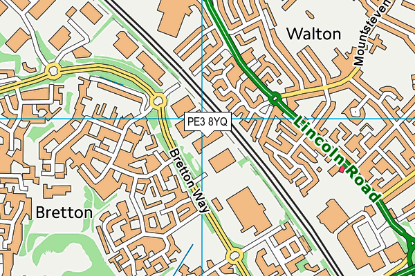 PE3 8YQ map - OS VectorMap District (Ordnance Survey) PE3 8YQ map - OS VectorMap District (Ordnance Survey)