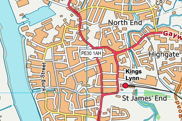 PE30 1AH map - OS VectorMap District (Ordnance Survey) PE30 1AH map - OS VectorMap District (Ordnance Survey)