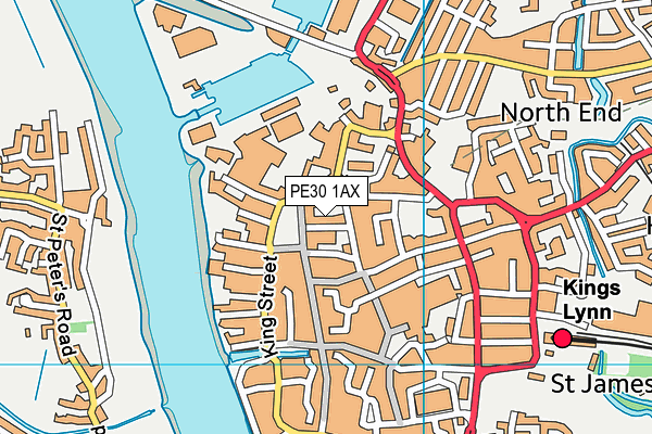 PE30 1AX map - OS VectorMap District (Ordnance Survey) PE30 1AX map - OS VectorMap District (Ordnance Survey)