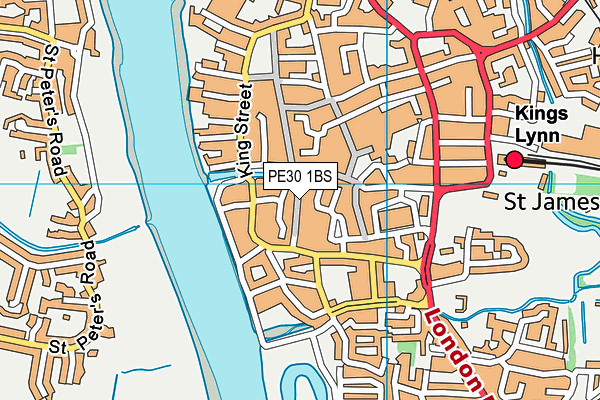 PE30 1BS map - OS VectorMap District (Ordnance Survey) PE30 1BS map - OS VectorMap District (Ordnance Survey)