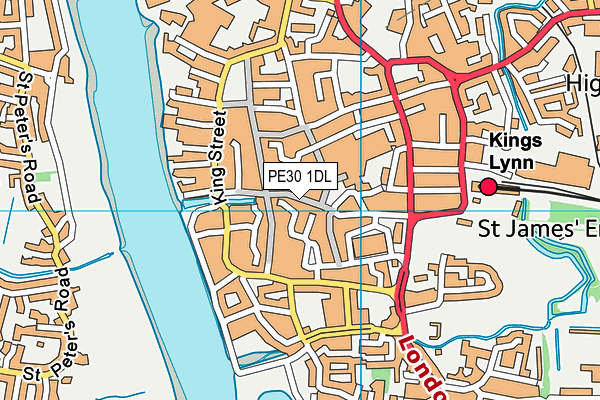 PE30 1DL map - OS VectorMap District (Ordnance Survey) PE30 1DL map - OS VectorMap District (Ordnance Survey)