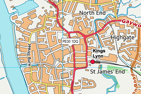 PE30 1DQ map - OS VectorMap District (Ordnance Survey) PE30 1DQ map - OS VectorMap District (Ordnance Survey)