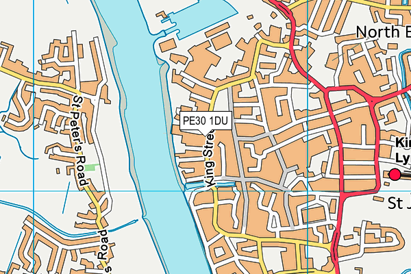PE30 1DU map - OS VectorMap District (Ordnance Survey) PE30 1DU map - OS VectorMap District (Ordnance Survey)