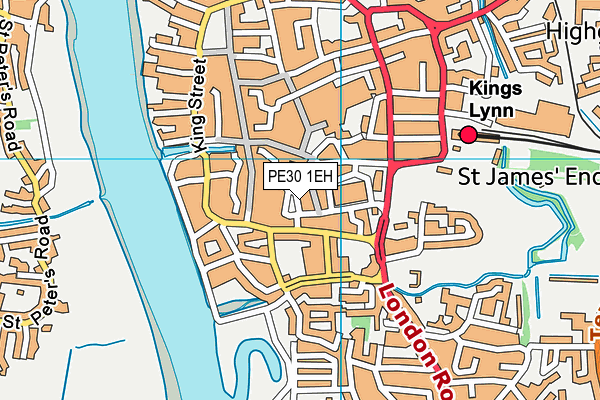 PE30 1EH map - OS VectorMap District (Ordnance Survey) PE30 1EH map - OS VectorMap District (Ordnance Survey)