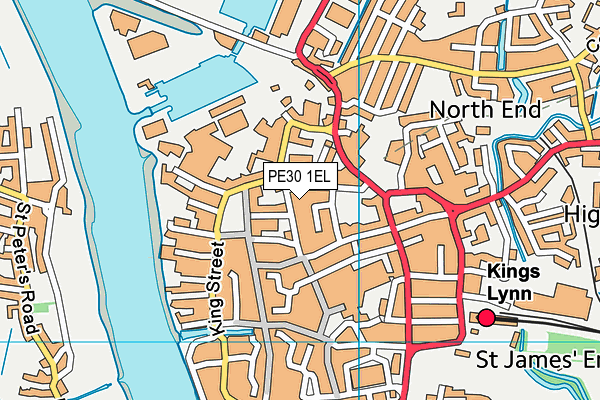 PE30 1EL map - OS VectorMap District (Ordnance Survey) PE30 1EL map - OS VectorMap District (Ordnance Survey)
