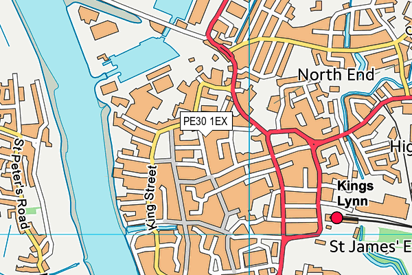 PE30 1EX map - OS VectorMap District (Ordnance Survey) PE30 1EX map - OS VectorMap District (Ordnance Survey)