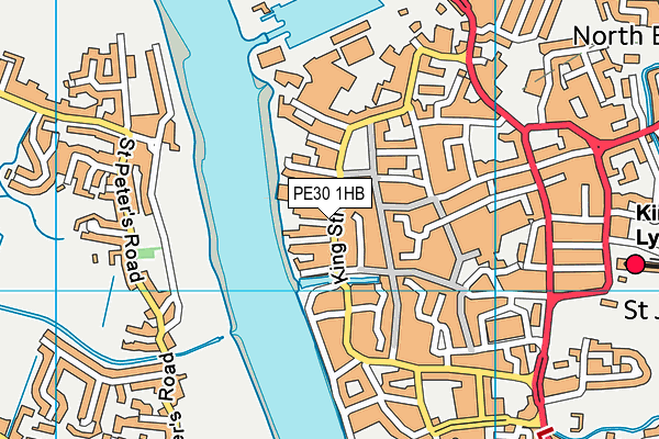 PE30 1HB map - OS VectorMap District (Ordnance Survey) PE30 1HB map - OS VectorMap District (Ordnance Survey)