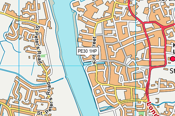 PE30 1HP map - OS VectorMap District (Ordnance Survey) PE30 1HP map - OS VectorMap District (Ordnance Survey)