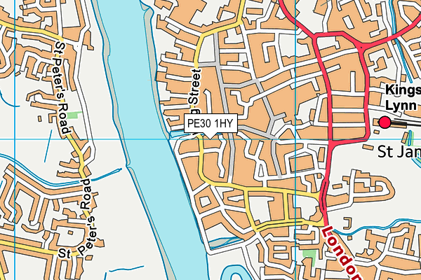 PE30 1HY map - OS VectorMap District (Ordnance Survey) PE30 1HY map - OS VectorMap District (Ordnance Survey)